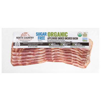 North Country Smokehouse Organic Applewood Smoked Sugar-free Bacon - 8 Oz