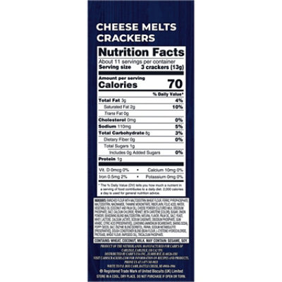 Carrs Crackers Cheese Melts Snack Crackers - 5.3 Oz - Image 4