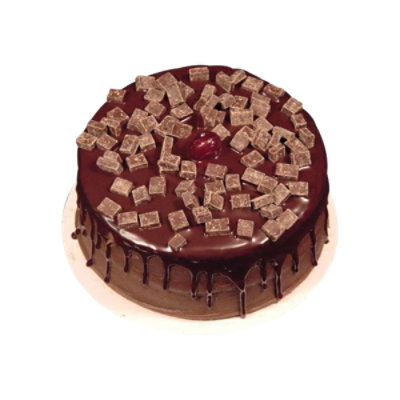 Chocolate Chunky Fudge Ganache Cake 6 Inch - 28 OZ - Image 1