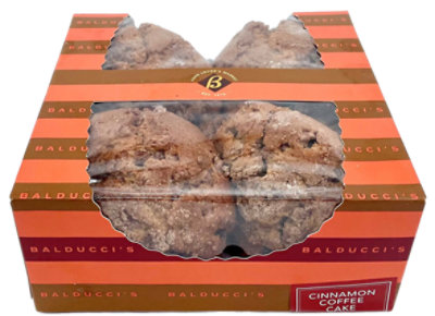 Cinnamon Coffee Cake Muffins 4 Count - EA - Image 1