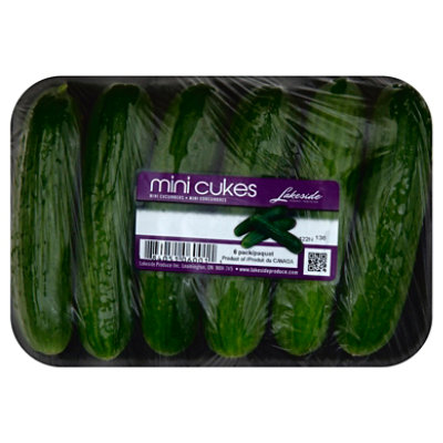 Organic Mini Seedless Cucumbers, 6 each