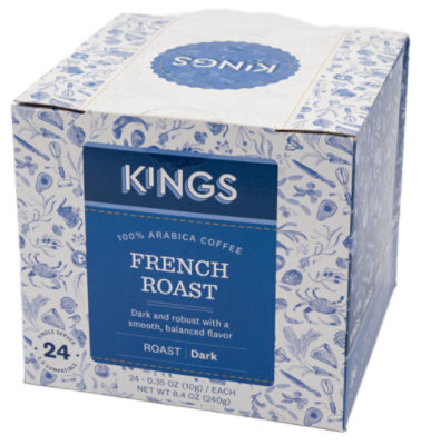 Kings Org French Rst Whole Bean - 10 OZ - Image 1