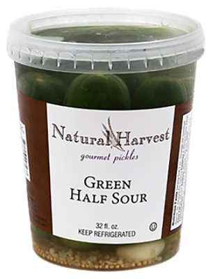 Natural Harvest Half Sour Pickles - 32 Fl. Oz. - Image 1