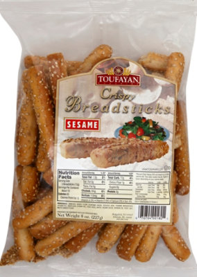 Toufayan Crispy Sesame Breadsticks - 8 OZ - Image 2
