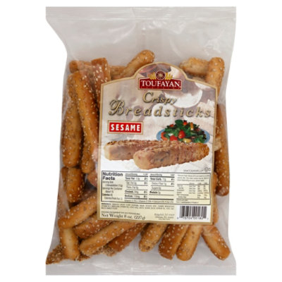 Toufayan Crispy Sesame Breadsticks - 8 OZ - Image 1