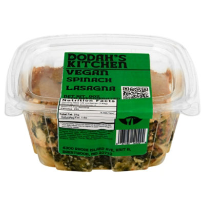 Vegan Spinach Lasagna - 10 OZ - Image 1