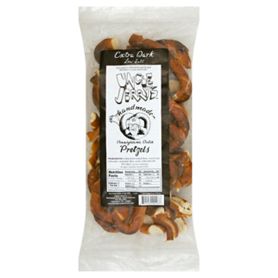 Un Jerry's Exta Dark Low Salt Pretzels - 8 OZ - Image 1