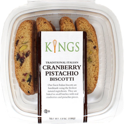 Bb Kings Cran Pistachio Biscotti - 7 OZ - Image 1