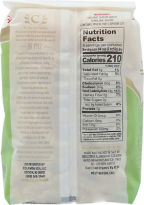 Colavita Organic Cut Fusilli Pasta - 16 Oz - Image 6