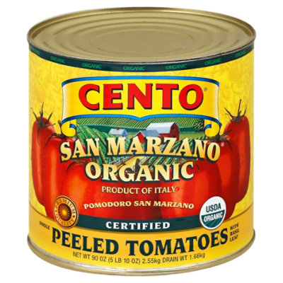 Cento Organic San Marzano Tomatoes - 90 Oz - Image 1
