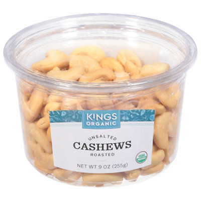 King’s Gourmet Foods Organic No Salt Cashew - 9.5 Oz - Image 2