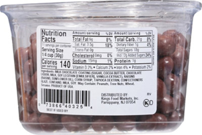 Kn Raisins Milk Chocolate - 12 OZ - Image 6