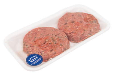 Local Harvest Ground Beef Patty With  Steakhouse Seasoning - 1 Lb - Image 1