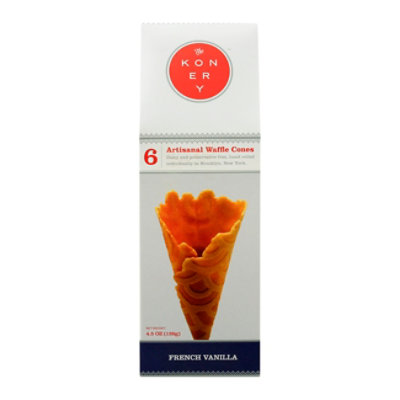 Konery French Vanilla Waffle Cones - 4.5 OZ - Image 3