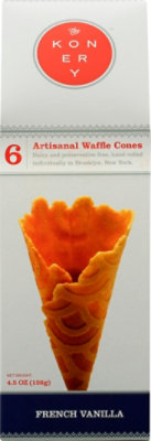 Konery French Vanilla Waffle Cones - 4.5 OZ - Image 2