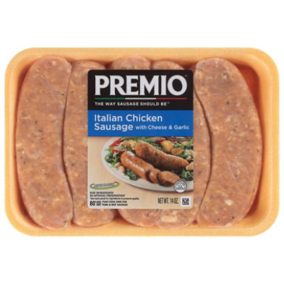 Premio Cheese & Garlic Chicken Sausage - 14 OZ - Image 2