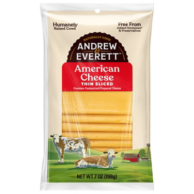Andrew & Everett Cheese Yellow Ameican Sliced - 7 Oz - Image 2