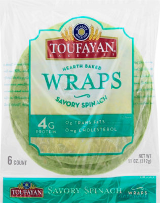 Toufayan Spinach Wraps - 11 OZ - Image 2