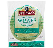Toufayan Spinach Wraps - 11 OZ