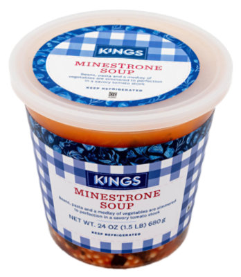 Kings Minestrone Soup Pp - 24 OZ - Image 1