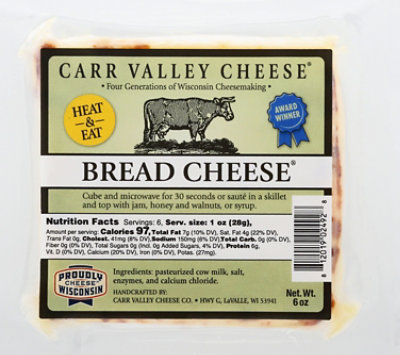 Carr Valley Bread Cheese - 6 Oz - Image 2