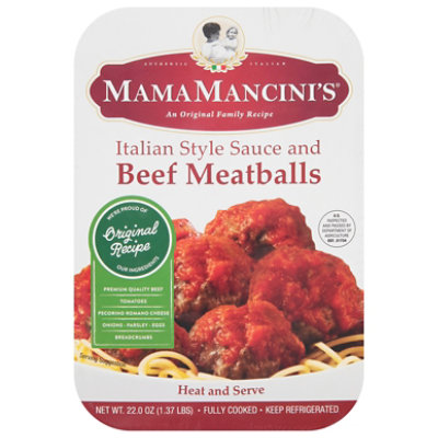 Mama Mancini Meatballs & Sunday Sauce - 22 OZ