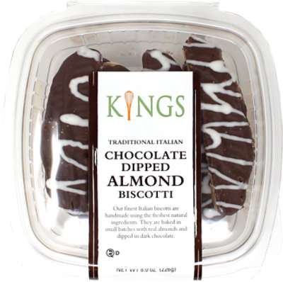 Bb Kings Choc Dipped Biscotti - 8 OZ - Image 1