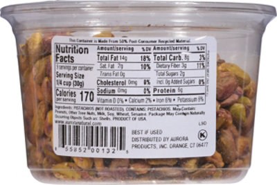Aurora Shelled Raw Pistachio - 9 Oz - Image 6