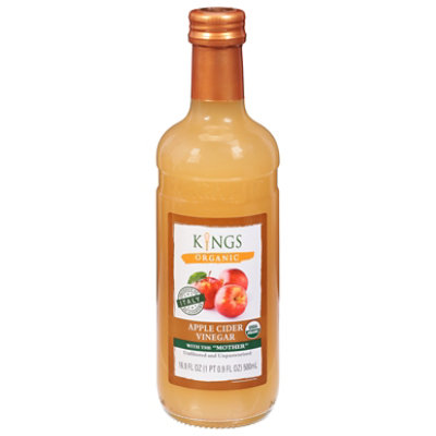 Kings Organic Apple Cider Vinegar With The Mother - 16.9 Fl. Oz. - Image 2