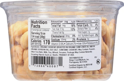 Kn Org Cashew Salted - 9 OZ - Image 6