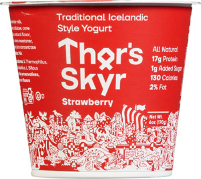 Thor's Strawberry Skyr Yogurt - 6 Oz - Image 2