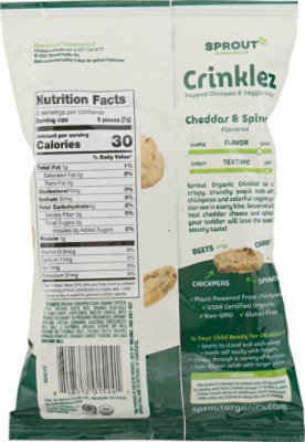 Sprout Crinklez Cheesy Spinach - 1.48 OZ - Image 6