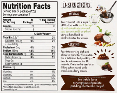 Simply Delish Natural Chocolate Puddng Pie Mix - 1.7 Oz - Image 6