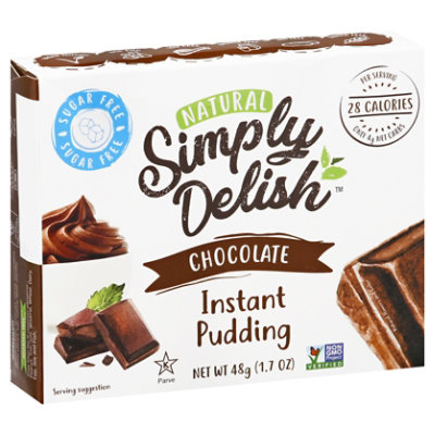Simply Delish Natural Chocolate Puddng Pie Mix - 1.7 Oz - Image 1