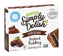 Simply Delish Natural Chocolate Puddng Pie Mix - 1.7 Oz