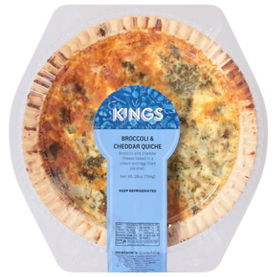 Quiche Broccoli Cheddar - 28 OZ - Image 1