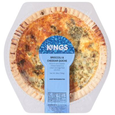 Broccoli & Cheddar Quiche, 24 ounce at Whole Foods Market