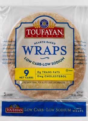 Toufayan Wraps-low Carb - 10 OZ - Image 1