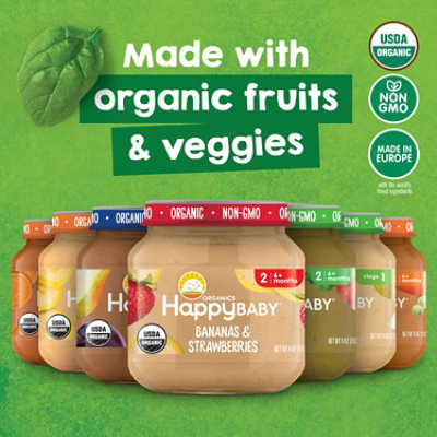 Happy Baby Organics Clearly Crafted Stage 2 Pea Carrot - 4 Oz - Image 6