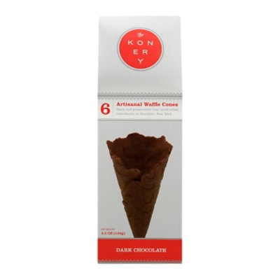 Konery Dark Choc Waffle Cones - 4.5 OZ - Image 3