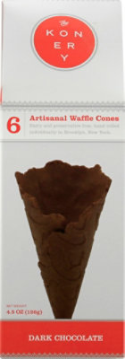 Konery Dark Choc Waffle Cones - 4.5 OZ - Image 2
