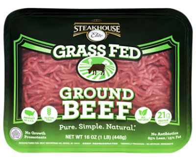 Stkh El Grs Fed Grnd Beef - 16 OZ - Image 1