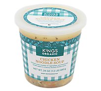 Kings Org Chicken Noodle Soup - 24 OZ