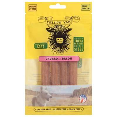 Yellow Yak Bhurro Bacon Dog Chew - 4 Oz - Image 1