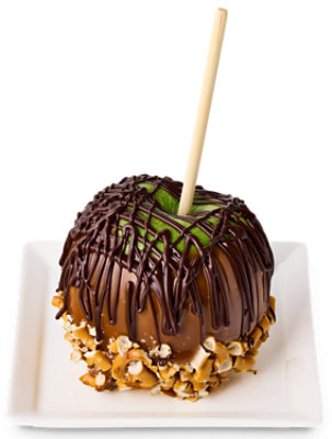 Gourmet Drizzle Pretzel Caramel Apple - Each - Image 1