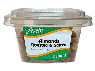 Ava Roasted Salted Almonds - 8 Oz - Image 1