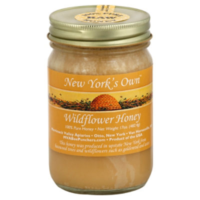 New Yorks Own Crystal Wildflower Raw Honey - 17 Oz - Image 1