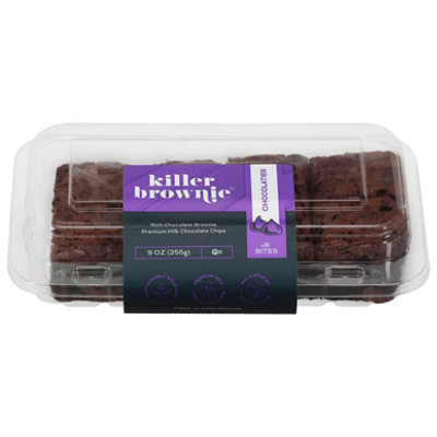 Killer Brownie Chocolatier Fudge Brownie Bites 8 Count - 9 OZ - Image 3