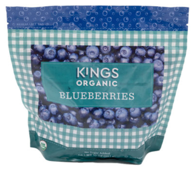 Kings Organic Frozen Blueberries - 10 OZ - Image 1