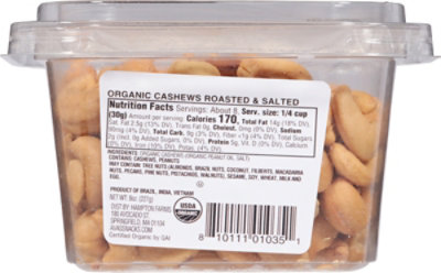 Ava Roasted Salted Organic Cashews - 8 Oz - Image 6